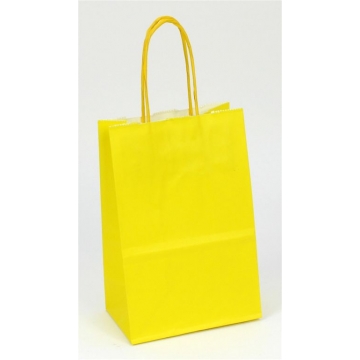 Dárková papírová taška žlutá.