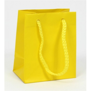 Dárková taška papírová žlutá.