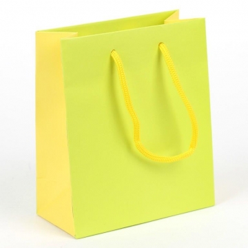 Dárková papírová taška zelaná.